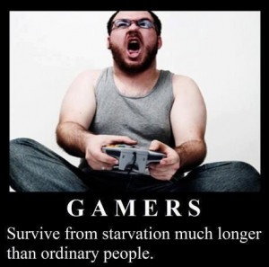 Gamers can go without food longer