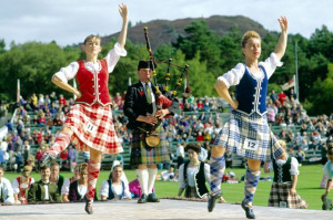 Look at Scottish guys wearing kilts - you could look at them and ...