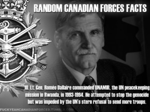 lasted a hundred days and killed one million innocent people.Dallaire ...
