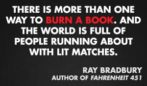 Ray Bradbury, author of FAHRENHEIT 451 #bannedbooksweek