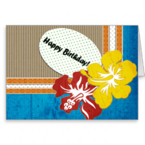 Hawaiian Happy Birthday