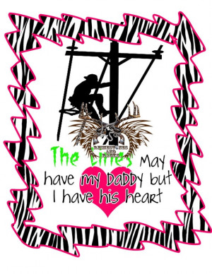 Lineman Daddys Heart Shirt by RhinestonesandRacks on Etsy, $18.00