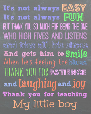 Preschool Teacher Appreciation Poems Teacher thank you on pinterest