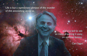 Sagan wrote frequently about religion and the relationship between ...