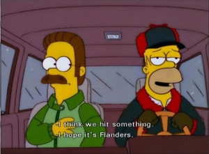 the simpsons homer simpson ned flanders