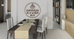 Happy Bun quote wall sticker