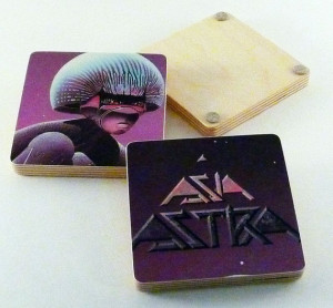 ASIA - Album Art Coasters from the Astra Record Album