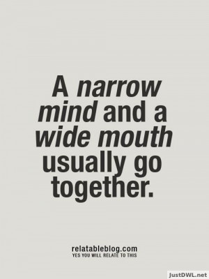narrow minds