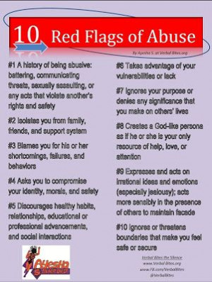 10 Red Flags Of Abuse....Know the signs of abuse before it's too late ...