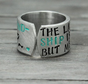 Friendship Ring Quote Ring Custom Stamped Ring by PureImpressions, $18 ...