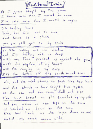 Fall EP Lyrics – Handwritten