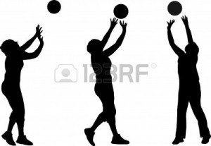 Volleyball Setter Silhouette Volleyball spike clipart