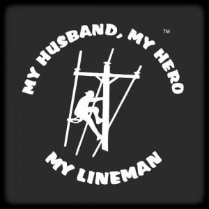 Husband, Hero, Lineman Vinyl Decal