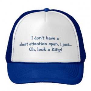Short Attention Span Kitty Trucker Hat