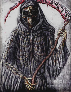 Grim Reaper Colored Drawing