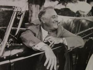 Franklin Roosevelt at his home in Hyde Park, NY, 1937 (Photo: Franklin ...
