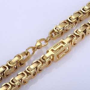 Necklace Byzantine Box Mens Boys Chain Necklace Wholesale Jewelry