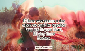 Together Forever Quotes And Sayings Lets stay together forever