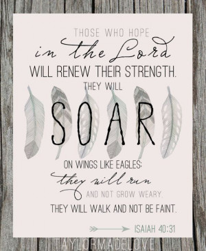 Eagles - Isaiah 40 - typography print - canvas print - framed print on ...