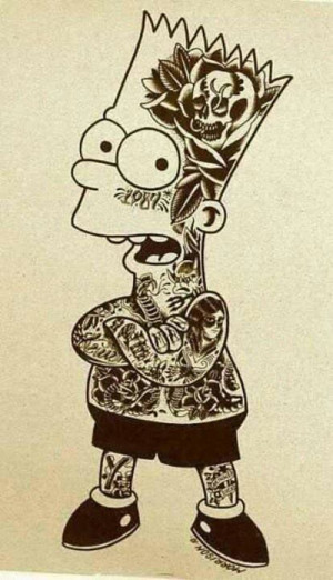 Tattooed Bart Simpson (The Simpsons)