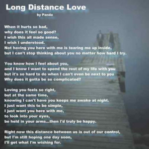 distance is just a test to see how far love can travel found these few ...