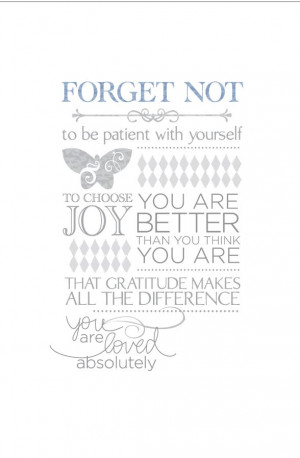 Forget Me Not Own Words Merged- 4x6 Free Printable