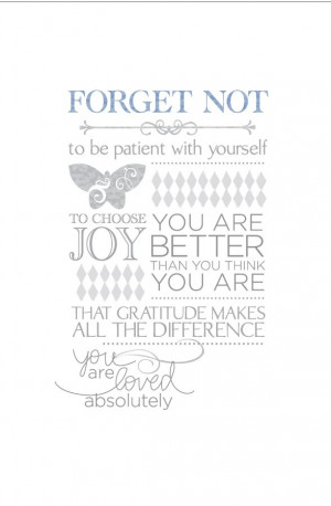 Forget Me Not Own Words Merged- 4x6 Free Printable