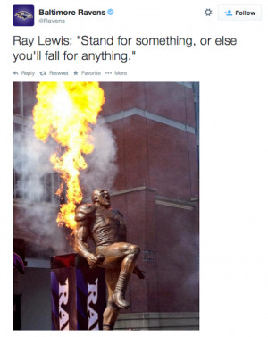The Ravens Are Out Here Just Attributing Famous Quotes To Ray Lewis