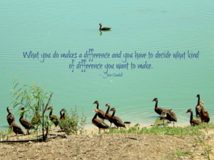 Make a Difference quote by Jane Goodall