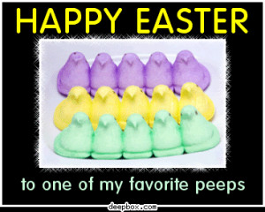 Happy Easter to one of my favorite peeps Myspace Comment