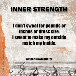 Inner Strength Quote by A.D. Hunter