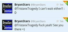 HOLY SHIT BRYAN STARS REPLIED TO ME TWICE More