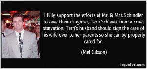 efforts of Mr. & Mrs. Schindler to save their daughter, Terri Schiavo ...