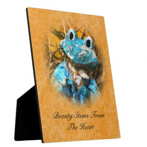 Inspirational Quotes You Are Beautiful Frog Prince Photo Plaques