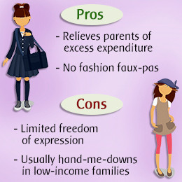Pros and cons of school uniforms
