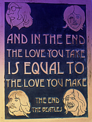 In The End - The Beatles Art Print