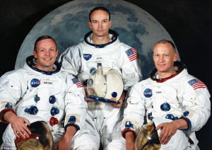 ... Armstrong with Michael Collins, and Lunar module Pilot, Buzz Aldrin