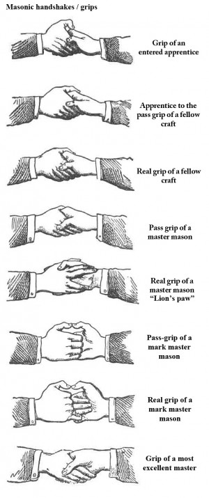 Even the type of grip they hold can identify which Masons are of the ...