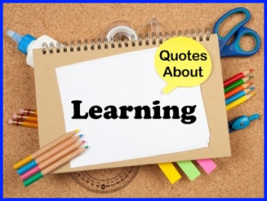 The following 2 pages contain a large list of learning quotes that are ...