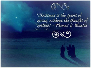 Christmas is the spirit of giving...