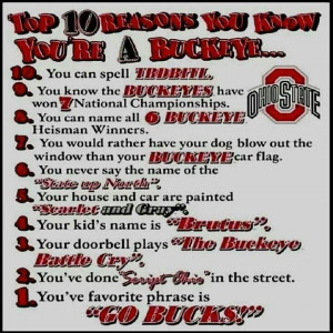 You're a Buckeye....