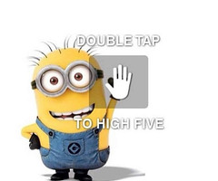 Minion Love Minion high five love tbt