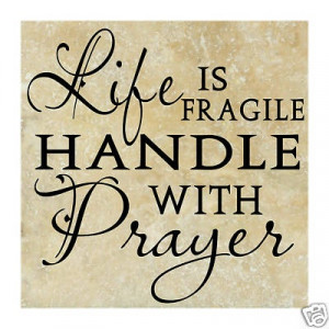 Vinyl lettering LIFE PRAYER word quote wall