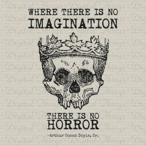 Halloween Skeleton Skull Crown Sherlock Holmes Quote Print Digital ...