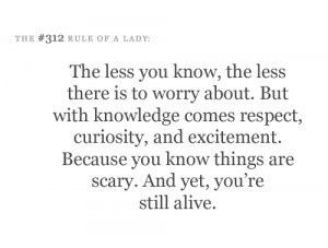 The less you know, the