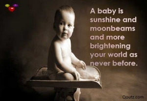 It is the nature of babies to be in bliss. A new baby is like the ...