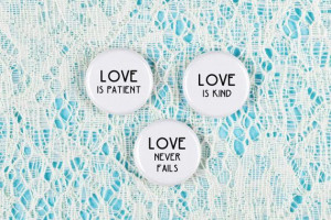 Love Quote Magnets, Wedding Favor, Love is Patient, Love is Kind, Love ...