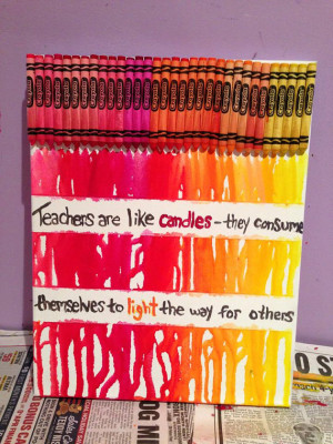 Melted Crayon Art With Quotes Melted crayon art teacher