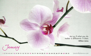 women flowers quotes calendar inspirational january motivation ...