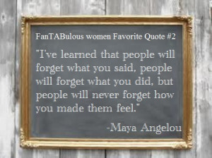 fantabulouswomen.com quote people remember how you make them feel
